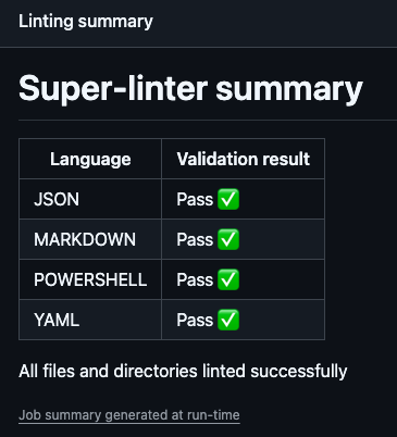 GitHub Superlinter
