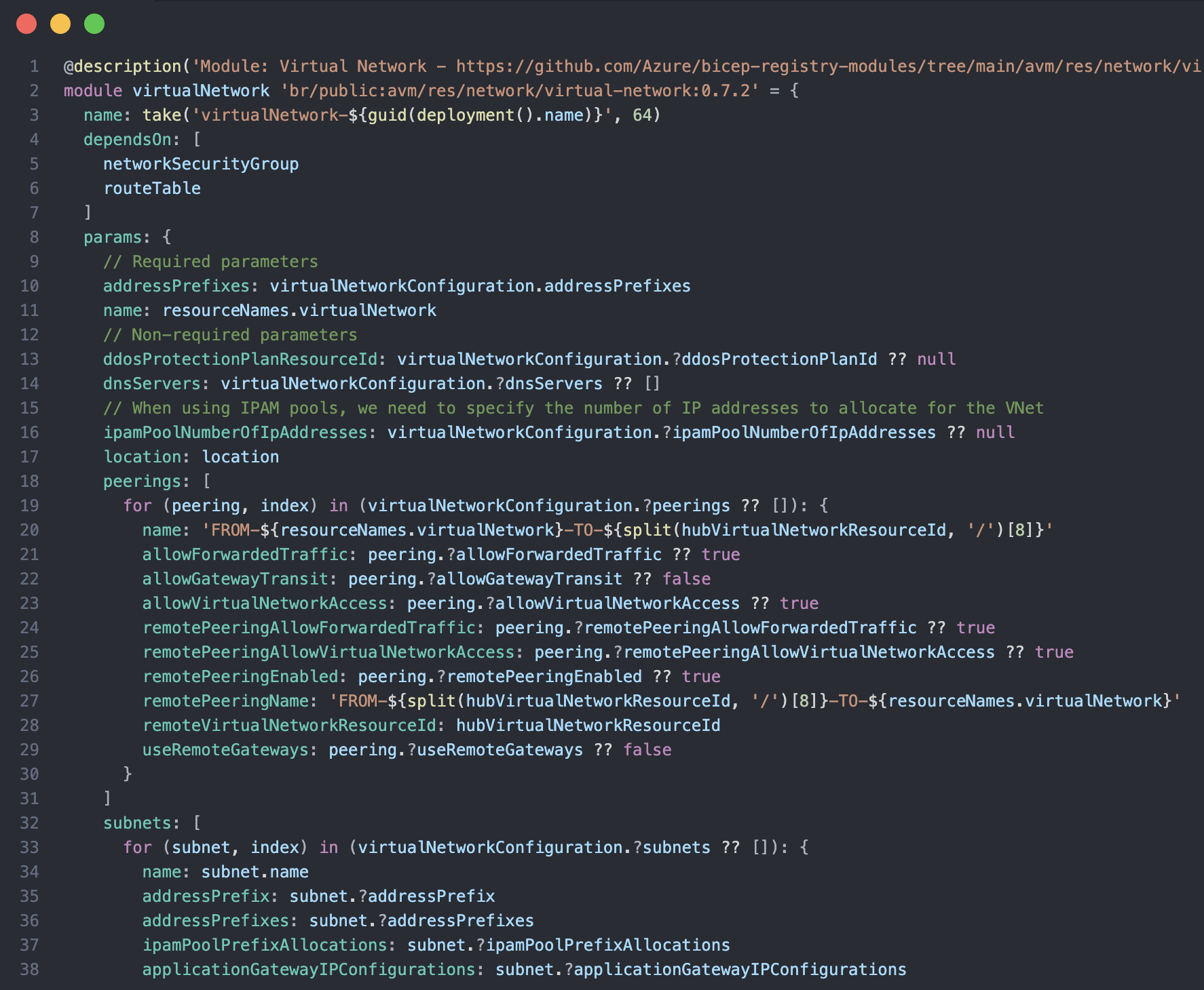 Virtual Network Module