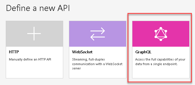 Azure APIM Passthrough GraphQL Wizard Screen